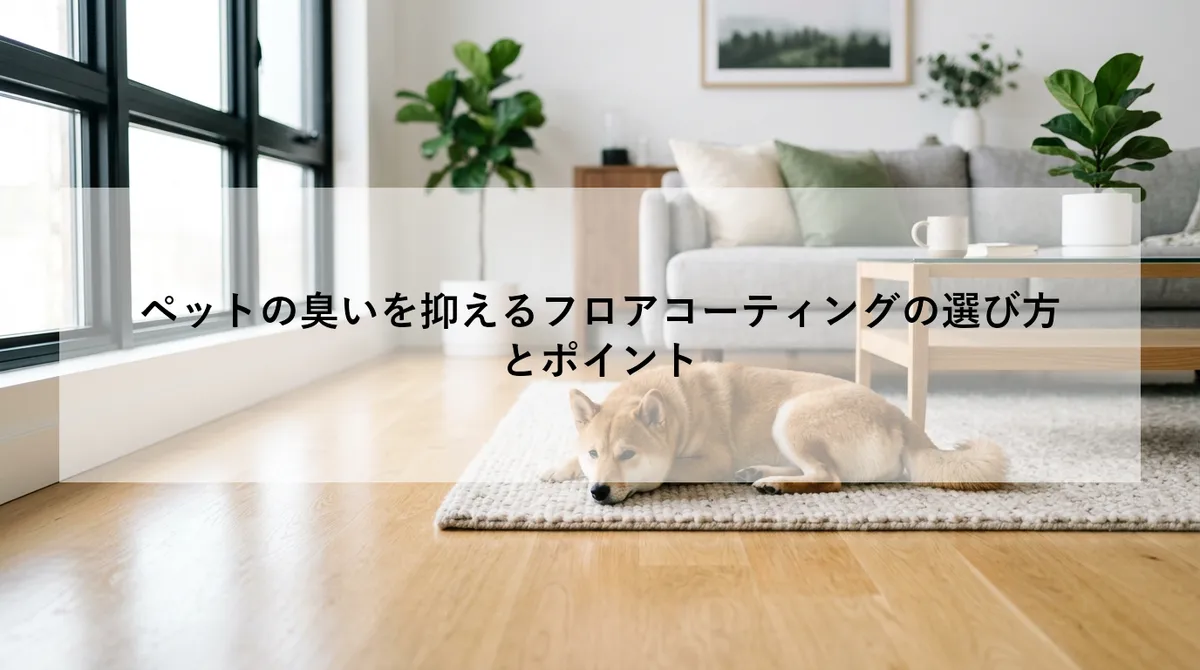ペットの臭いを抑えるフロアコーティングの選び方とポイント