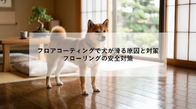 フロアコーティングで犬が滑る原因と対策|フローリングの安全対策